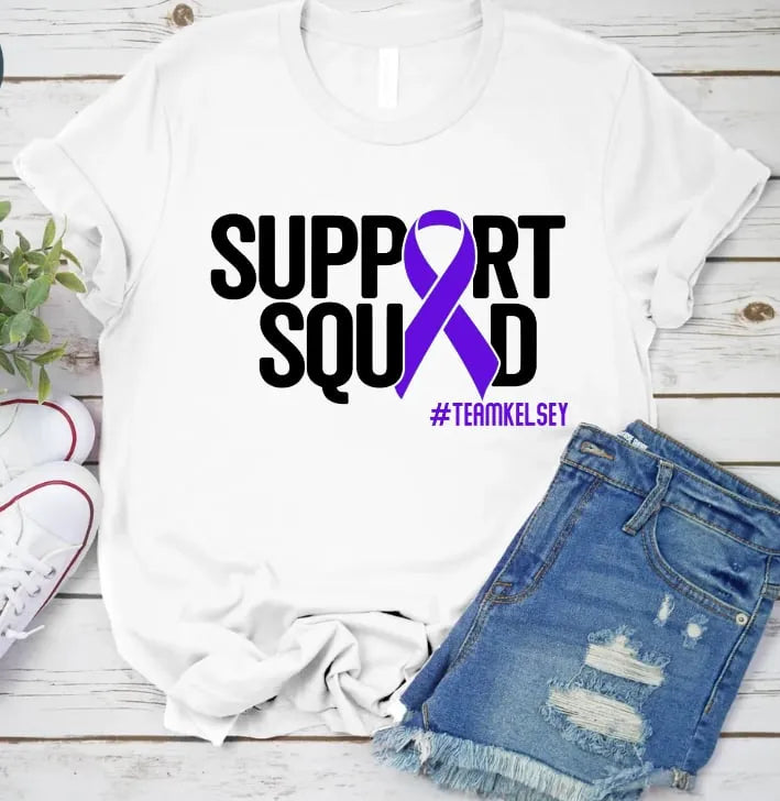 Team Kelsey fundraiser shirt