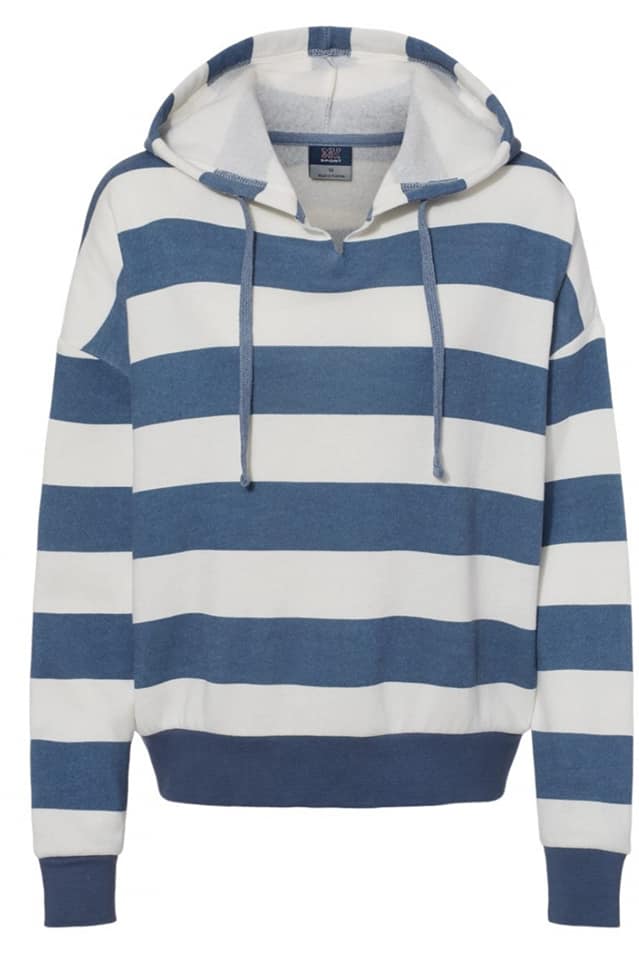 Womens striped hoodie