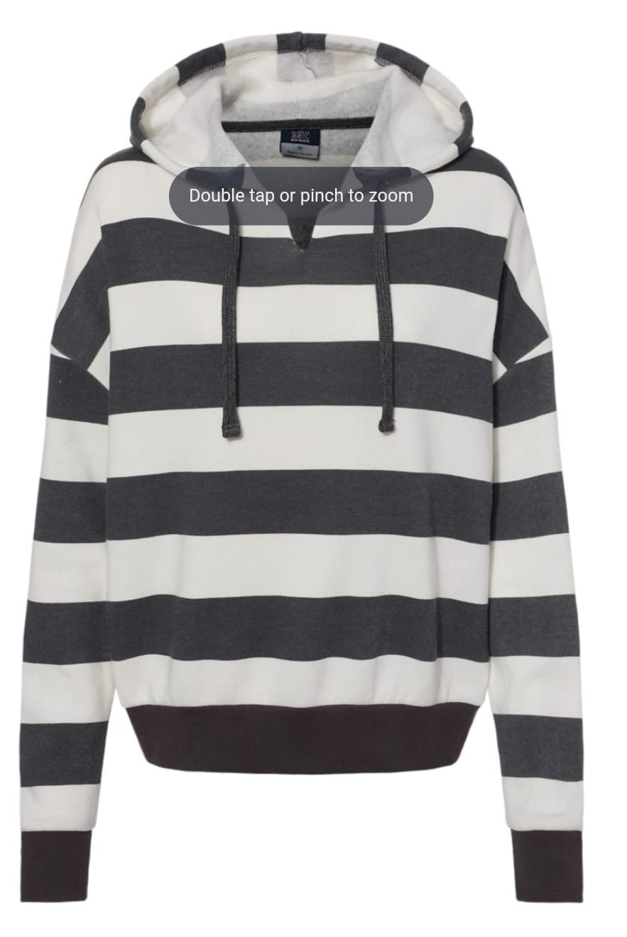 Womens striped hoodie