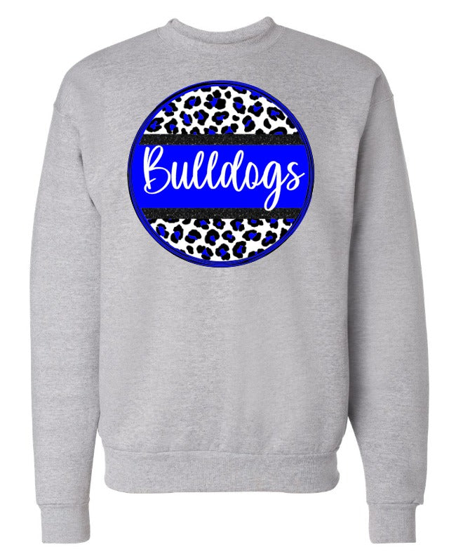 Youth leopard school colors circle