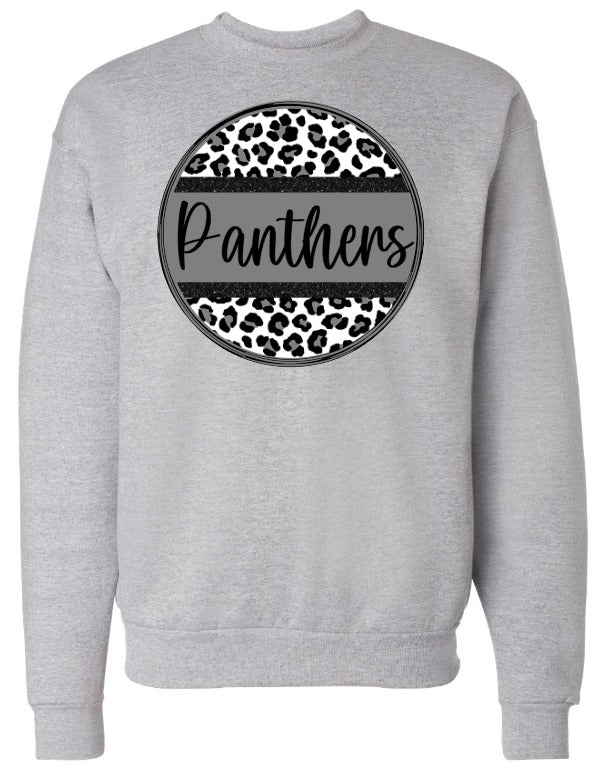 Youth leopard school colors circle