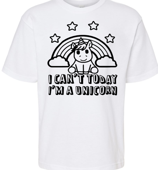 I can't today I'm a unicorn