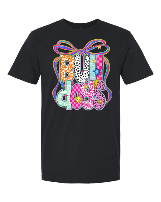 Bulldog neon bow