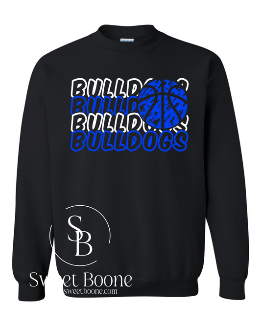 Bulldogs basketball grunge