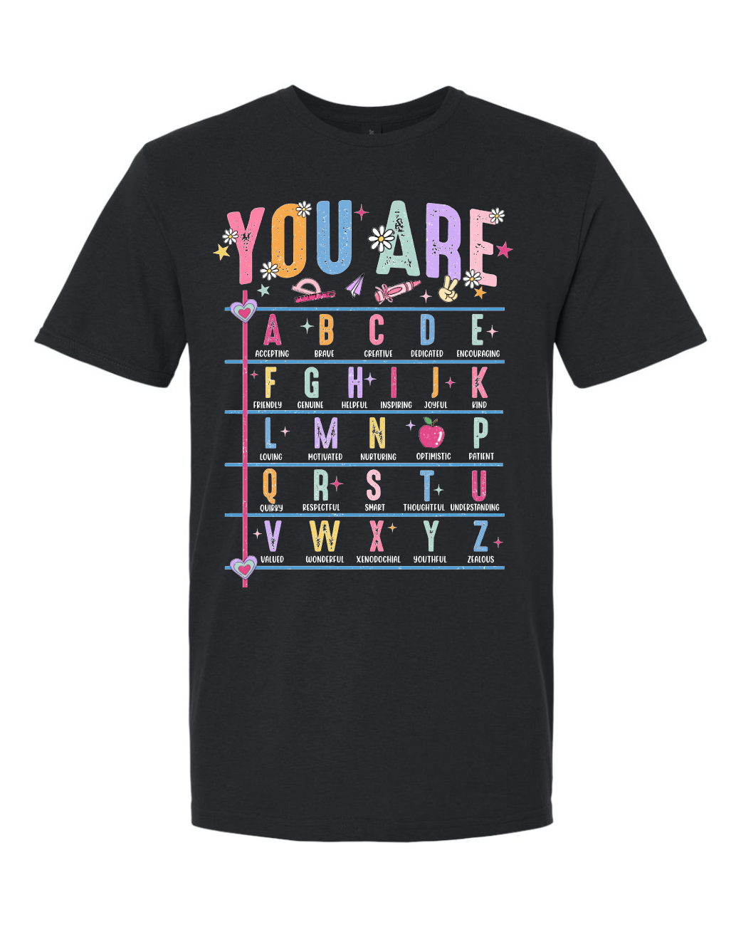 You are white print