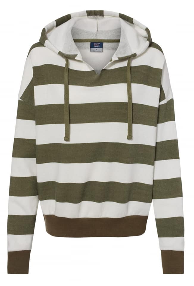 Womens striped hoodie