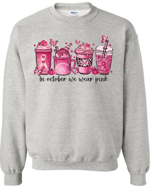 In October we wear pink- coffee