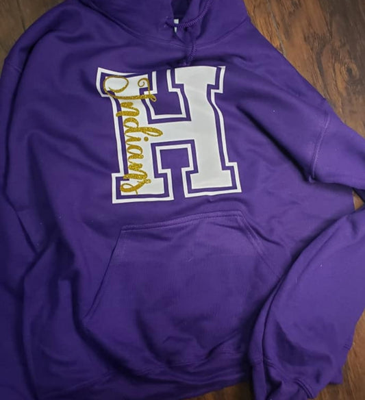Youth glitter mascot letter